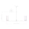 Z-Lite Danica 8 Light Chandelier, 31.5in. W x 15.25in. H, Matte Black 3044-8MB - alternate 4